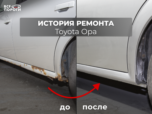 История ремонт Toyota Opa