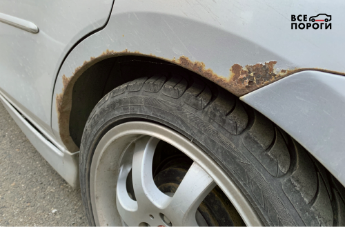 Коррозия на арке авто Коррозия на арке авто
